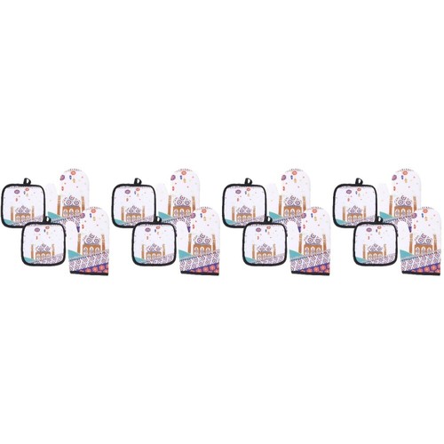 4 Sets Hot Pot Gloves Microwave Mitts Insulation Oven Baking eBay