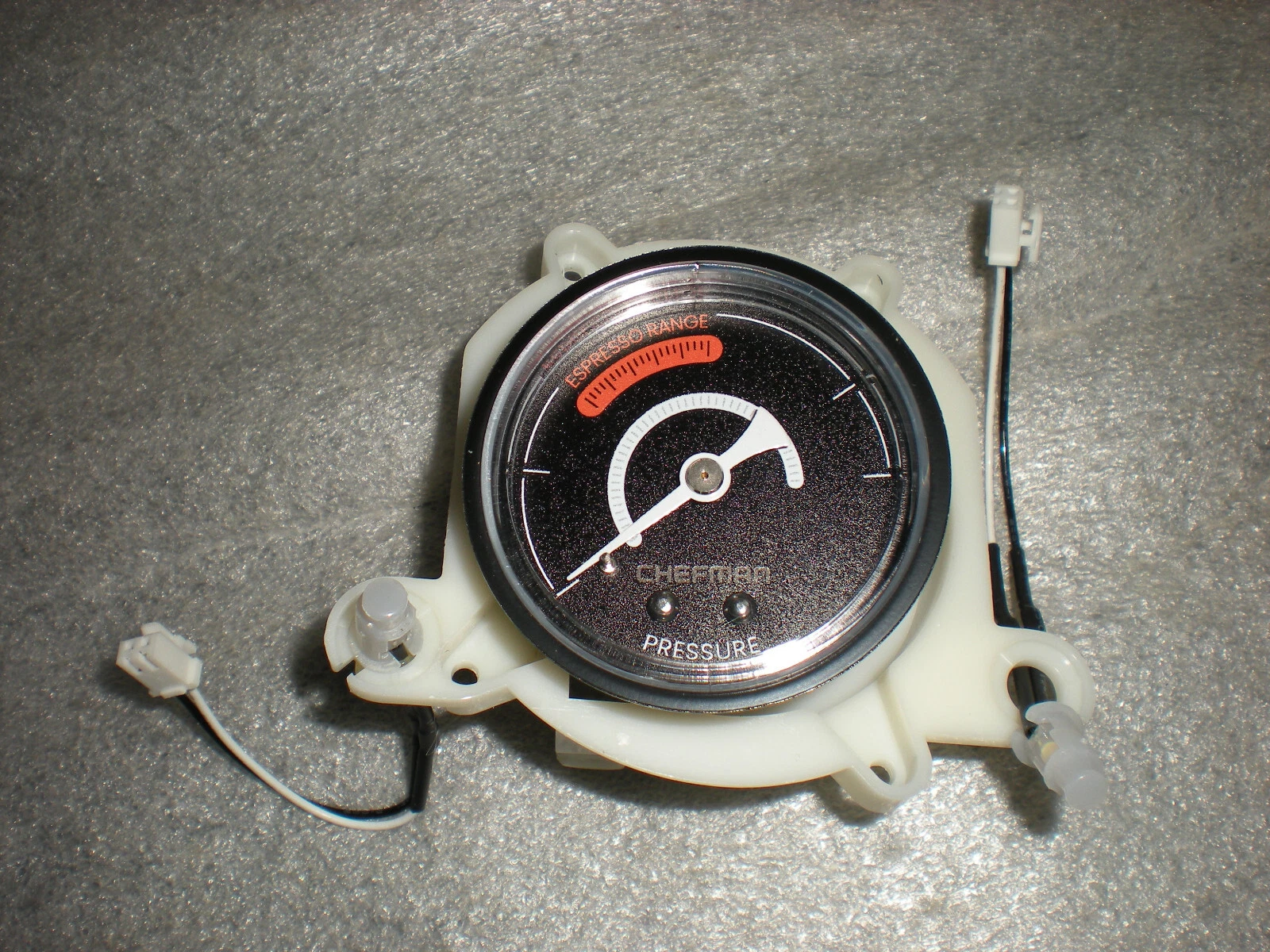 CHEFMAN Crema Supreme Coffee Machine RJ54-G-SS Brewing Pressure Gauge & Lights