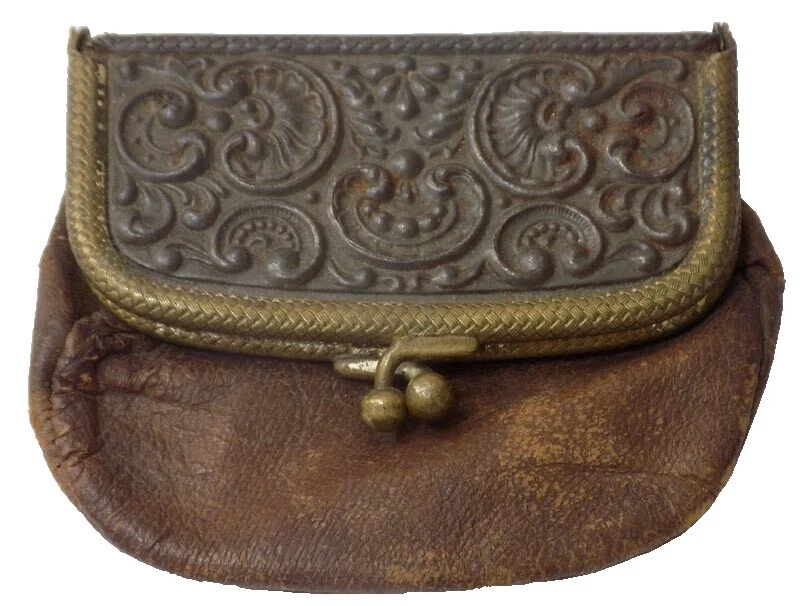 Leather Edwardian Vintage Wallets & Coin Purses