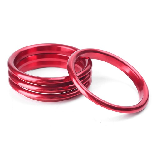 4pc Interior Red Air Vent Cover Outlet Ring Fit Audi A3 8V 2012 203 2014-19 Red - Picture 7 of 10