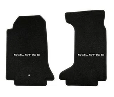NEW! Floor mats 2007-2010 Pontiac Solstice Embroidered Script Letters Logo Pair