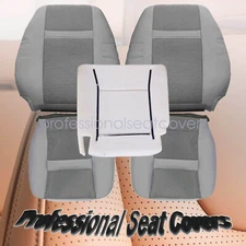 Driver Passenger Seat Cover Gray For 2006 2007 2008 2009 2010 Dodge Ram 1500