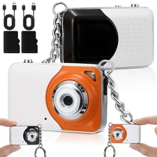 Relaxweex 2 Pack Mini Keychain Camera with 16 GB Card 960p Small Digital Vide...