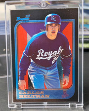 Bowman 1997 Carlos Beltran Rookie #377 Kansas City Royals Baseball Card. rookie card picture