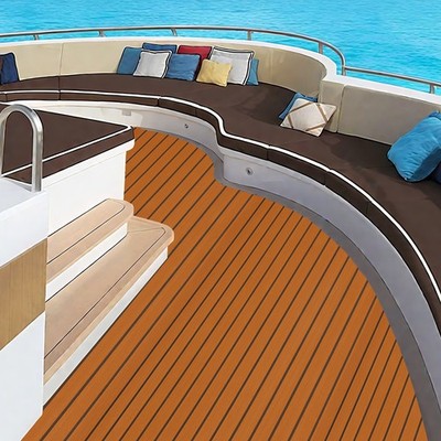 106*35'' Yacht RV Boat Flooring Decking Sheet Pad EVA Foam Faux Teak Marine Mat