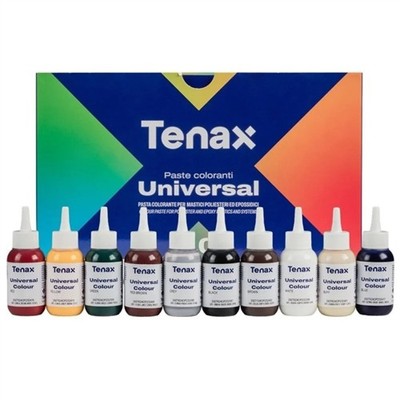 Tenax Universal Coloring Kit   10-Color Stone Adhesive Pigment Kit, 2.5 oz Each
