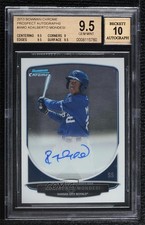 2013 Bowman Chrome Prospects Adalberto Mondesi BGS 9.5 GEM MINT Auto 0l8