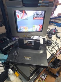 WORKING SNK NEO GEO  PRO POW AES USA CONSOLE TESTED CIB W/AC , AV , CONTROLLER