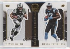 2015 Panini Crown Royale Dual Silhouettes Gold 24/25 Devin Funchess Smith 07qr
