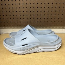 Hoka Ora Recovery Slide Women’s 9 Men’s 7 Blue Slip On Sandals Shoes