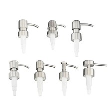 Stainless Steel Soap Dispenser Replacement Pump Head for Bathroom and Kitchen