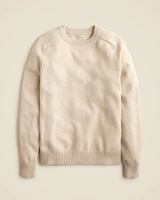J Crew Heritage Cotton Crewneck Sweater Heather Sand Men's M Medium