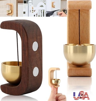 Magnetic Wind Chime DoorBell Doorway Setting Wooden-Copper for Coffee Shop/Home