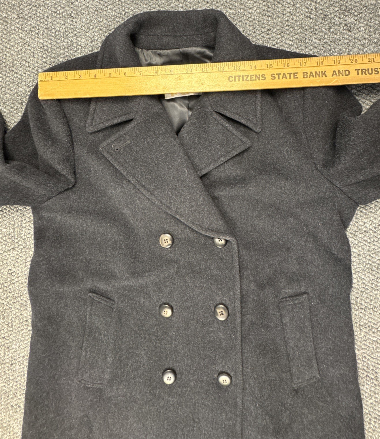 Pendleton 100% Virgin Wool Double Breasted Trench… - image 5