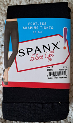 SPANX Takes Off Footless Shaping Tights - Color  Black - Size F