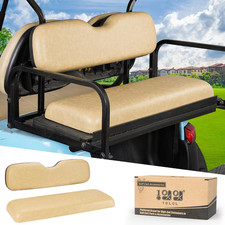 Universal Golf Cart Rear Seat Replacement Cushion, EZGO, Club Car, Yamaha Beige