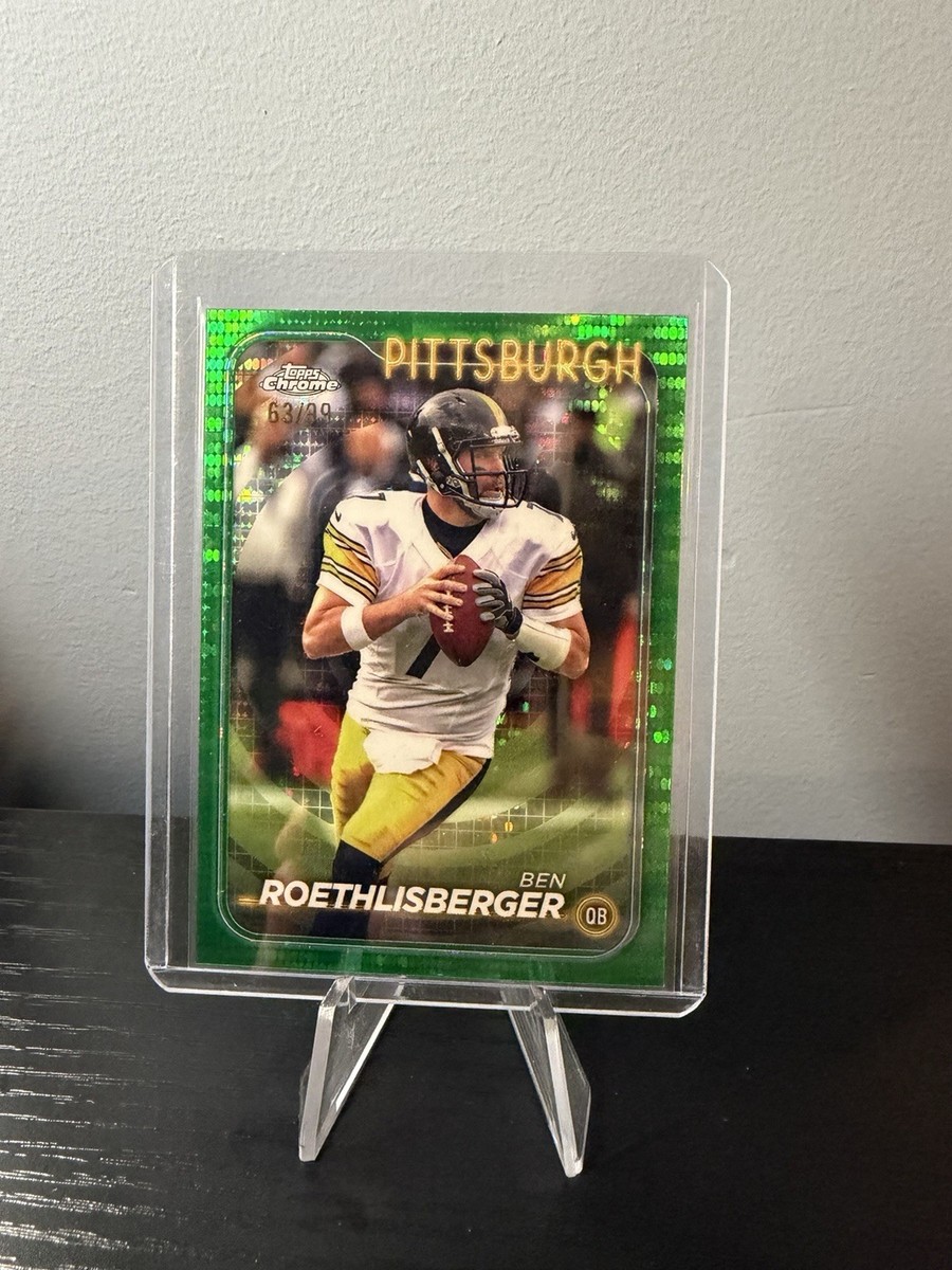 2024 Topps Chrome - Ben Roethlisberger #81 Green Refractor /99 | eBay