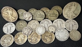 Canada Gran Bretagna USA Mondo Argento 24 Monete Lotto 126 73 Grammi Rottami Partono da 1$ WOW!