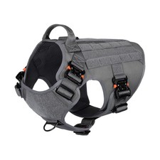 Tactical Dog Harness for Large Dogs,Full Metal Buckles Dog Vest
