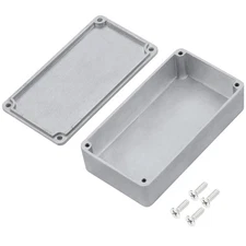 DaierTek 1590B Stomp Box Guitar Pedal Enclosure 112x61x32 MM Aluminum Silver 