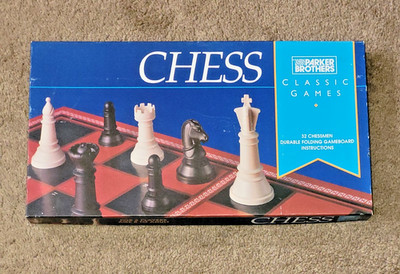 Vintage Parker Brothers Chess & Checkers Board Game EUC