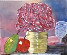 Unstill Life, Acrylic Painting - 16x20 Hand Painted Artwork on Canvas