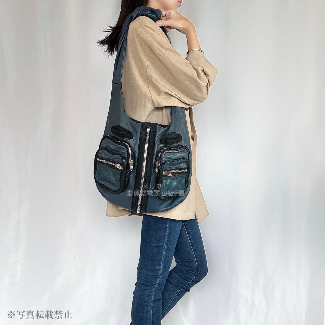 Alexander Wang Donna Hobo Shoulder Bag Lambskin Smoky… - Gem
