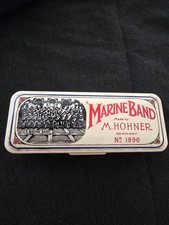 Vintage M. Hohner Germany Marine Band Harmonica No. 1896