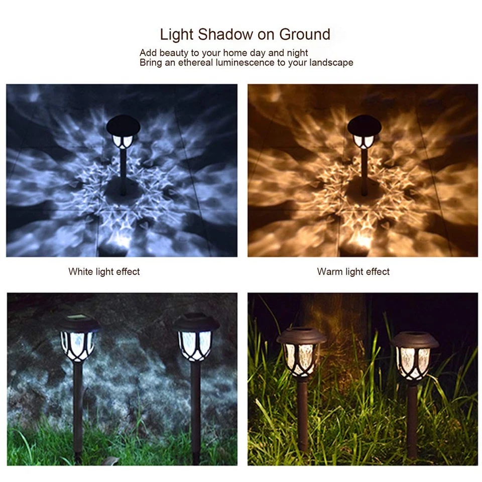 10 Pack Solar Lights Outdoor Decorative Garden Yard Lights for Pathway Walkwa... - Image 2 of 4