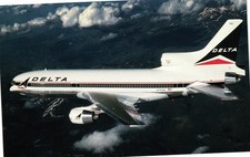 Delta Air Lines Lockheed L-1011 TriStar Vintage Aviation Postcard Unused