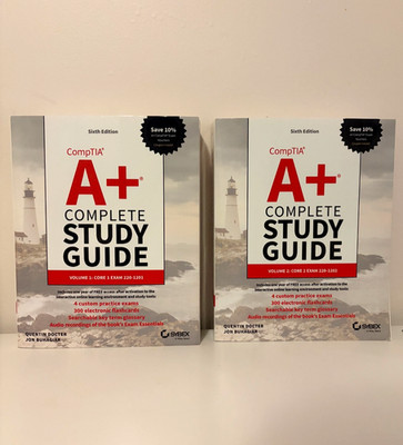 CompTIA A+ Complete Study Guide 6th Ed 220-1201 & 220-1202 (EXCELLENT condition)