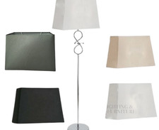 Rectangular Pyramid Fabric Lampshade Floor Lamp Large Table Lamp Shade  13 Inch