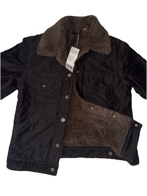 Uniqlo U Pile Lined Sherpa Lemaire Trucker Jacket Black Size XS Men