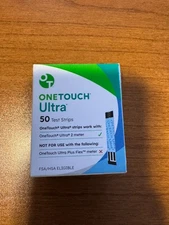 One Touch Ultra Blue Test Strips 50 count Expiration 9/26 Free Shipping