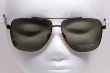 Calvin Klein Jeans CKJ110S Aviator Sunglasses Textured Bronze Unisex Shades