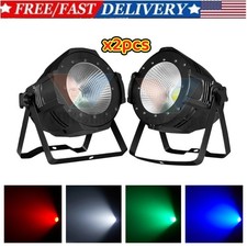 2pc/lot 100W DMX LED Cob Par Light RGBW Projection stage wedding DJ uplights US
