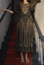Camilla Kleid Kristalle 100% Seide
