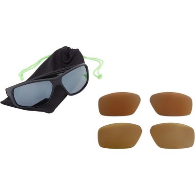 Madison Target - Performance Optic Sonnenbrille - mattschwarzes Gestell mehrere Gläser