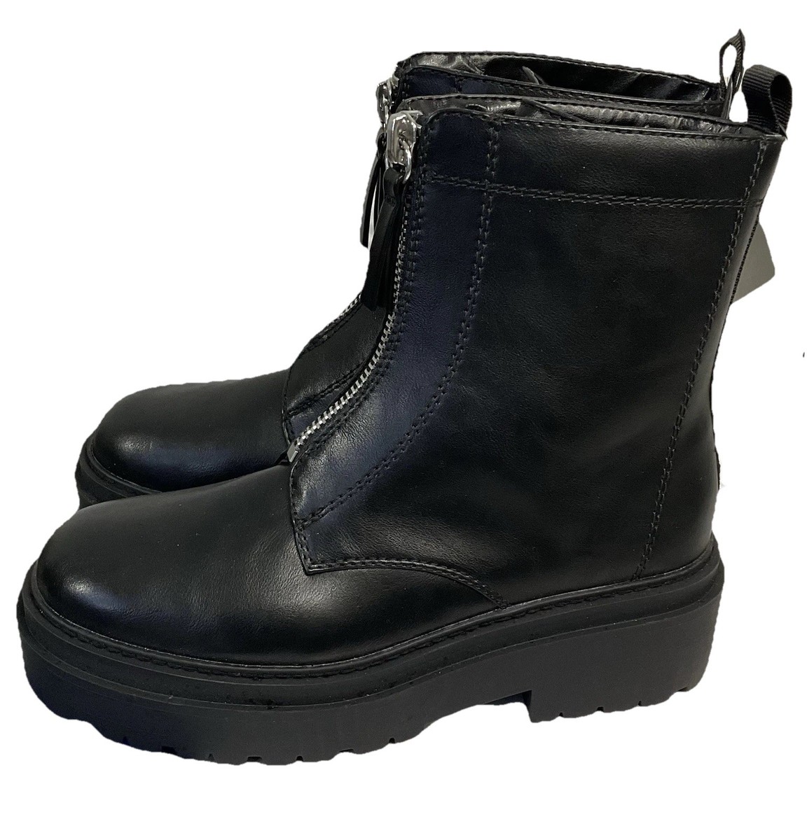 Women’s size 6.5 Y2K Degree brand Black leather combat boots and chunky sole ZIGI Cataleya Platform Combat Boot (Women) | Nordstrom main image 4