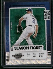 2021 Panini Contenders #61 Max Scherzer Optic Green Wave