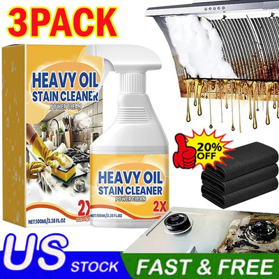 #ad 3pc Kitchen Heavy Oil Cleaner 2025 New All Purpose Kitchen Heavy Oil Cleaning $28.47