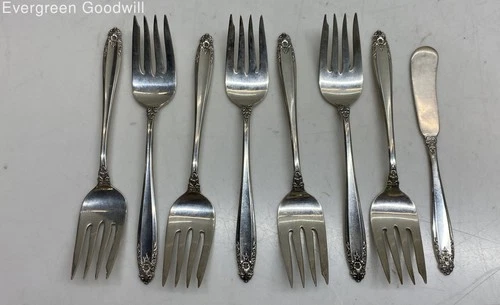 (D) International Prelude Sterling Silver Forks and Knife
