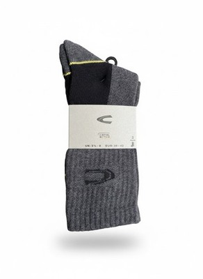 Camel Active Herren Wintersocken, Größe 39-42, 2 Paar, Grau