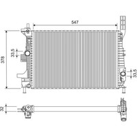 Valeo 701675 KüHler MotorküHlung FüR Ford Grand C MAX Focus C MAX DXA CB7