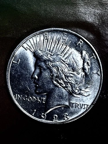 1923 D PEACE DOLLAR  BEAUTIFUL BLAZER  CH BU+