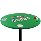 Poker Card Games Green Felt Fitted Round Cloth Cover Fits to 36" to 42" Table