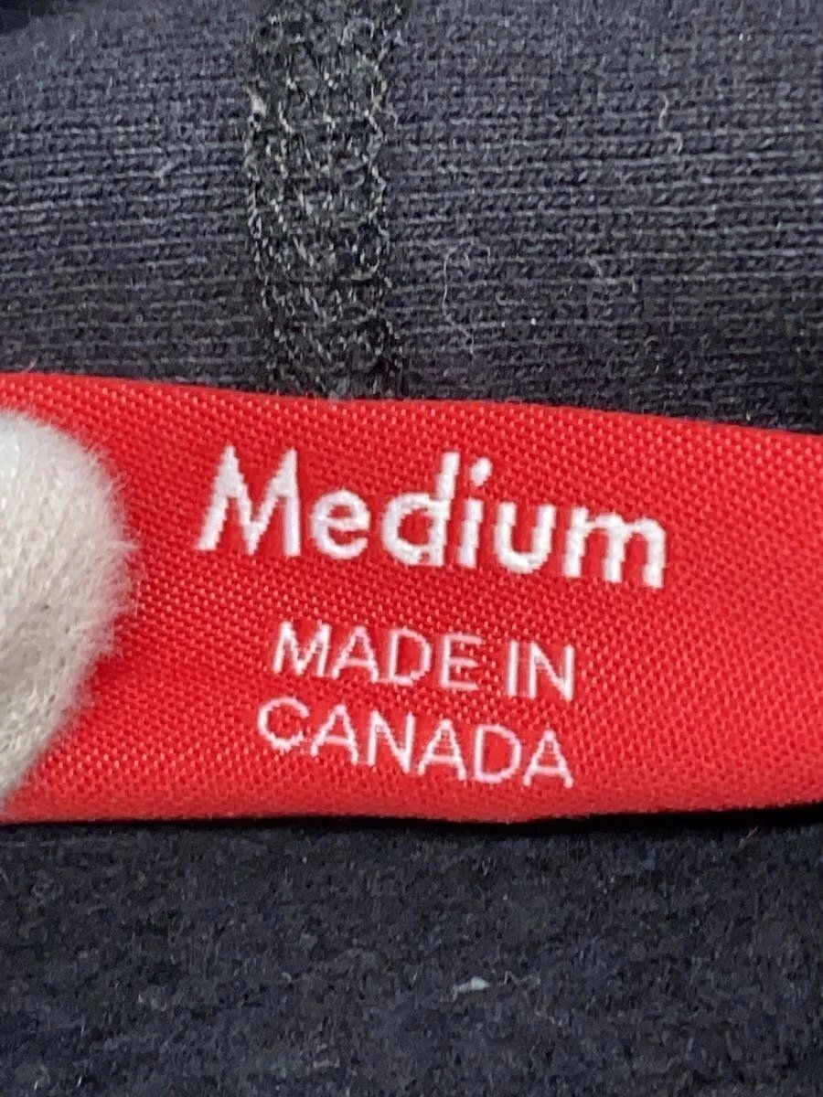 Felpa Supreme con cappuccio cromata logo classico M cotone nero usata