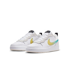 Image of NIKE COURT BOROUGH LOW 2 SE (GS) White/Multi-Color UK 6/EUR 40 New In Half Box
