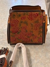 Tooled Leather Crossbody