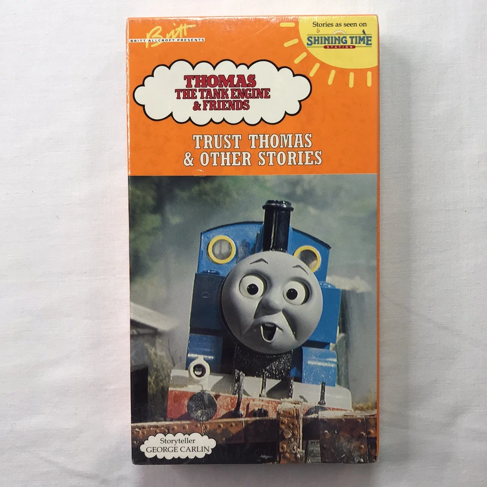 RARE Thomas The Tank Engine 2 VHS Tape Lot Trust Thomas George Carlin HTF SEALED - Image 3 of 4